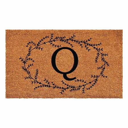 Calloway Mills Monogram Door Mat, Black, Natural, 24 in W x 36 in L 108362436Q